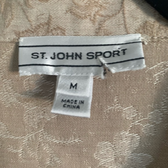 St. John Sport Floral Embroidered Zip-Up Jacket - Picture 8 of 10